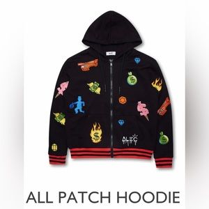 NWT Limited Edition Alec Monopoly All Patch Hoodie